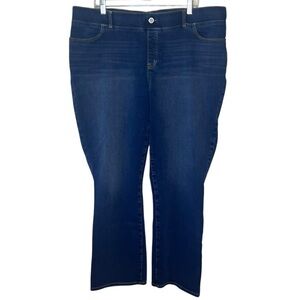 Betabrand Straight-Leg 4-Pocket Yoga Denim Jeans Womens 2X